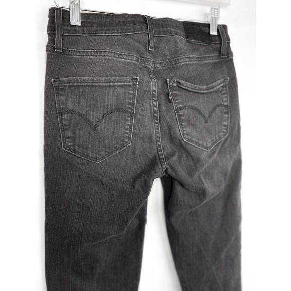 Levi's 721 High Rise Skinny Black Beaded Premium Denim Jeans in Glam Nights - 27 - Picture 8 of 11